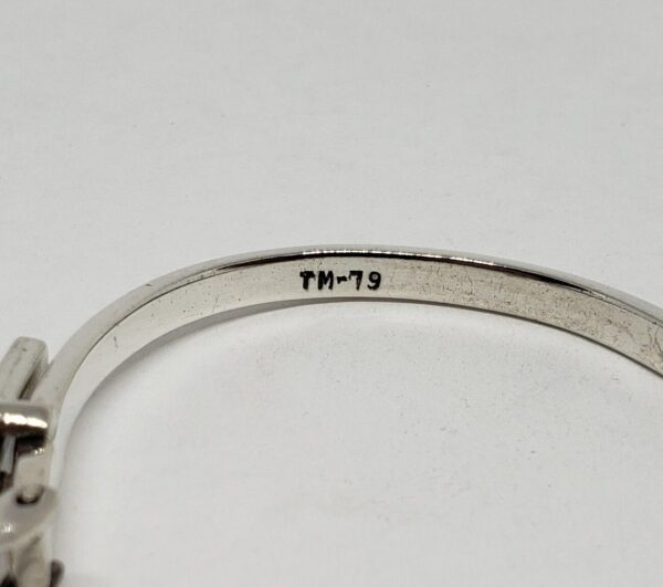 925 Mexico Sterling Silver TM-79 Belt Buckle Hinged Bangle Bracelet Adjustable - Image 7