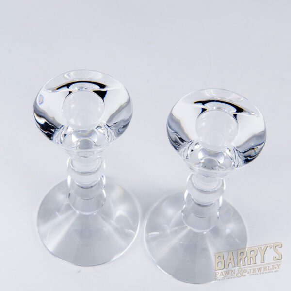 Baccarat Vega Pair of Candlesticks Candle Holder 5 3/4" - Image 4