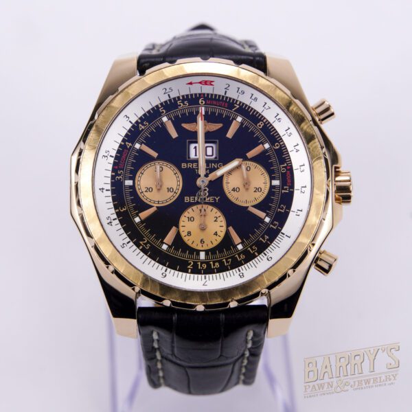 Breitling H44363 18k Gold Bentley Chronograph Limited Edition 202/500 Watch - Image 3