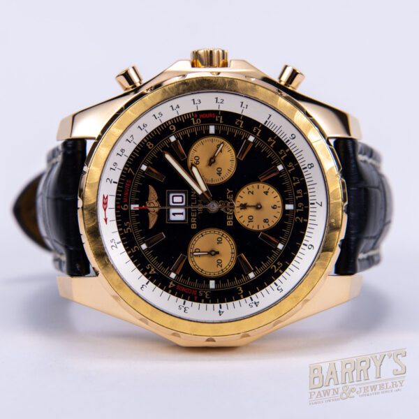 Breitling H44363 18k Gold Bentley Chronograph Limited Edition 202/500 Watch - Image 4