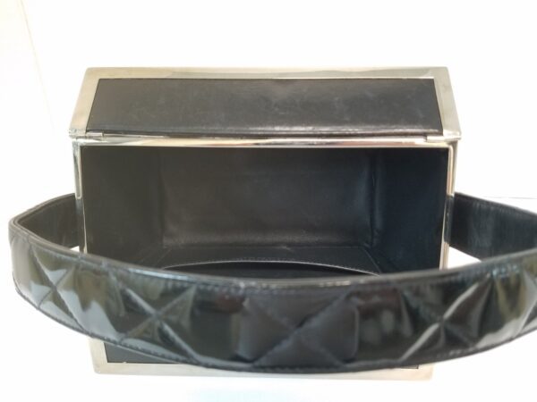 Chanel Vanity Hand Shoulder Box Bag Rare Vintage Quilted Purse Authenticity Card - Image 12