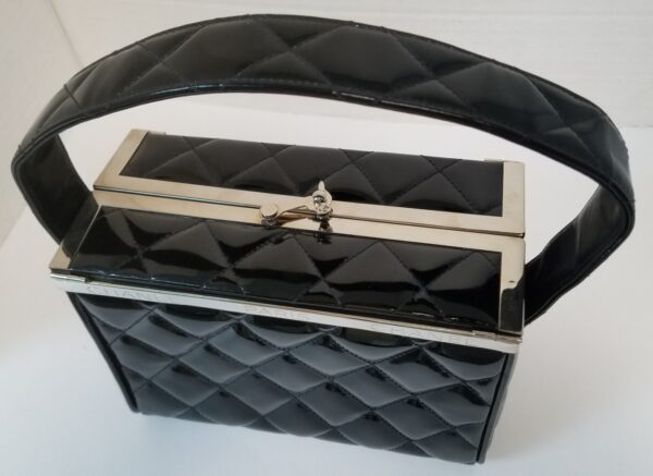 Chanel Vanity Hand Shoulder Box Bag Rare Vintage Quilted Purse Authenticity Card - Image 7