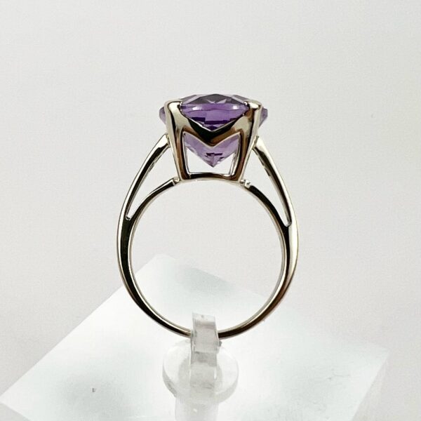Mauboussin 18k White Gold "My Lovely Babe" Amethyst & Diamond Ring 6'' - Image 10