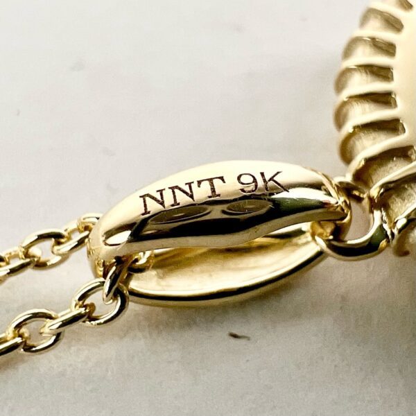 NeverNOT 9kt Yellow Gold "Life In Color" Blue Topaz Eye Pendant Necklace 16.5'' - Image 11