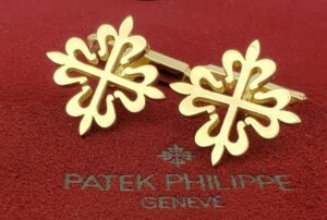 Patek Philippe 18k Yellow Gold Calatrava Solid Gold Cufflinks