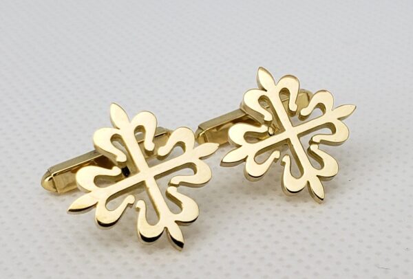 Patek Philippe 18k Yellow Gold Calatrava Solid Gold Cufflinks - Image 7