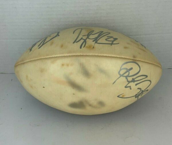 Randy Moss Preston Parker Signed Football - 2005 - Image 3