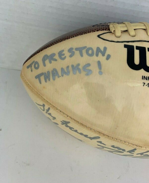 Randy Moss Preston Parker Signed Football - 2005 - Image 6