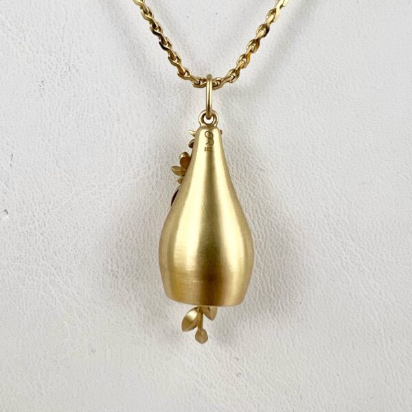 10k Yellow Gold Gwen Barba Blossom Bell Pendant - Image 3
