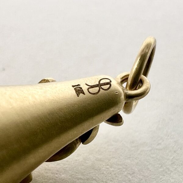 10k Yellow Gold Gwen Barba Blossom Bell Pendant - Image 8