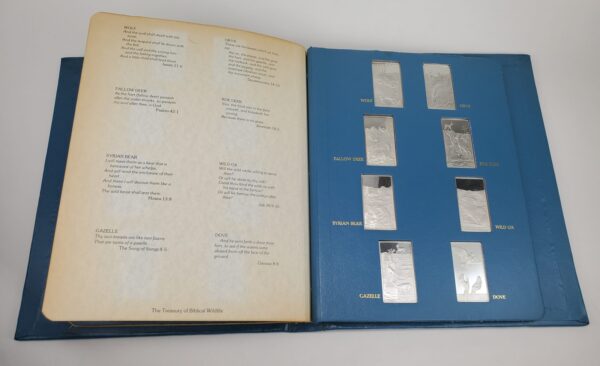 The Treasury of Biblical Wildlife Franklin Mint 24 Sterling Silver Ingot Booklet - Image 7