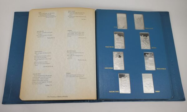 The Treasury of Biblical Wildlife Franklin Mint 24 Sterling Silver Ingot Booklet - Image 8