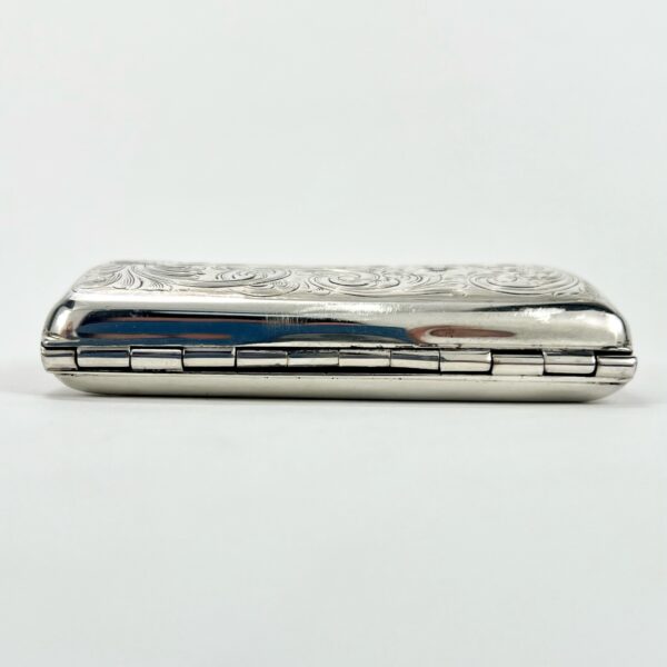 Vintage 925 Sterling Silver Pocket Cigarette Card Case Holder Engraved - Image 6