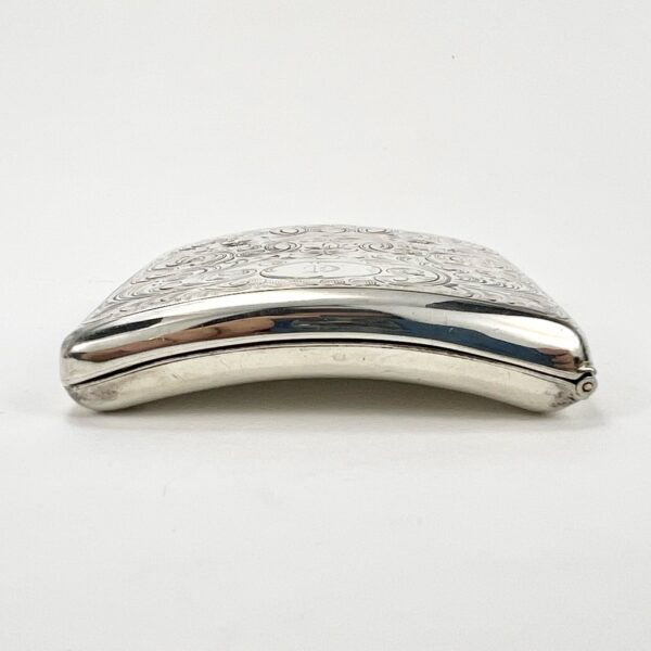 Vintage 925 Sterling Silver Pocket Cigarette Card Case Holder Engraved - Image 8