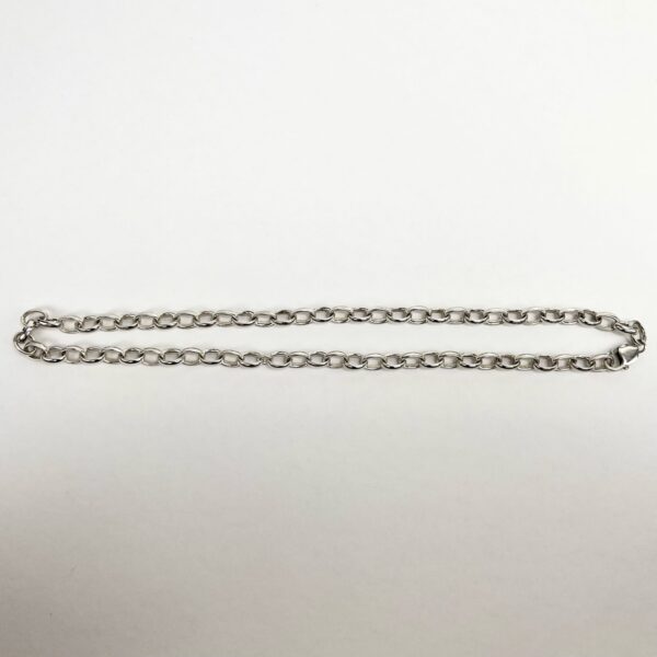 925 Silver Rolo Chain Link Necklace 20.5'' - Image 5
