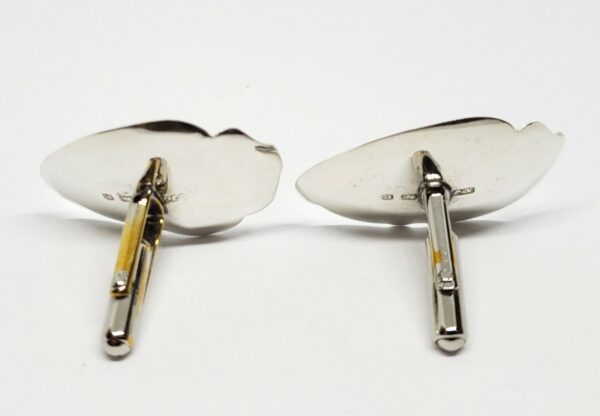 925 Sterling Silver Spoon Flatware Stainless Steel Backs Cufflinks - Image 5