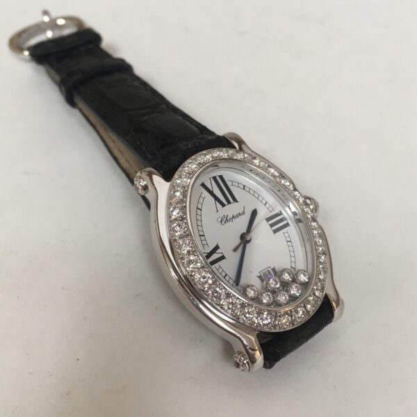 Chopard Happy Sport 27/7000-20/11 3.36ct Diamond Lug 18k White Gold Watch - Image 3