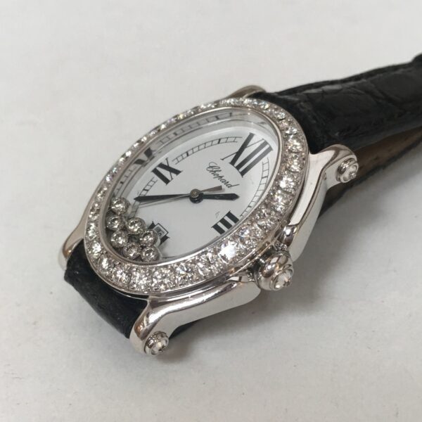 Chopard Happy Sport 27/7000-20/11 3.36ct Diamond Lug 18k White Gold Watch - Image 4
