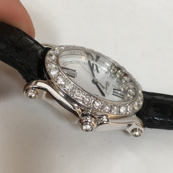 Chopard Happy Sport 27/7000-20/11 3.36ct Diamond Lug 18k White Gold Watch - Image 8