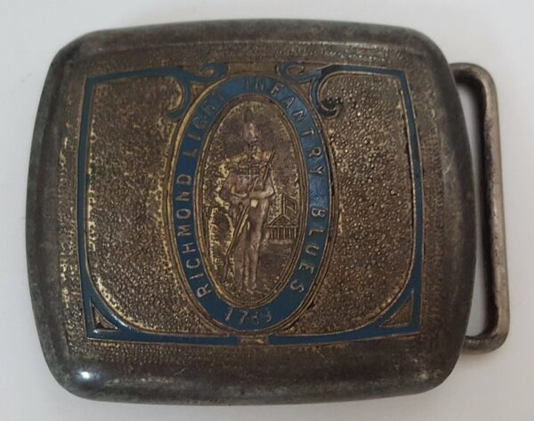 Hickok Plate Bronze Richmond Light Infantry Blues 1789 Belt Buckle - Image 3