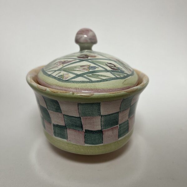 Mackenzie Childs Casserole Tureen Notched Lidded Dish Bowl - Image 3