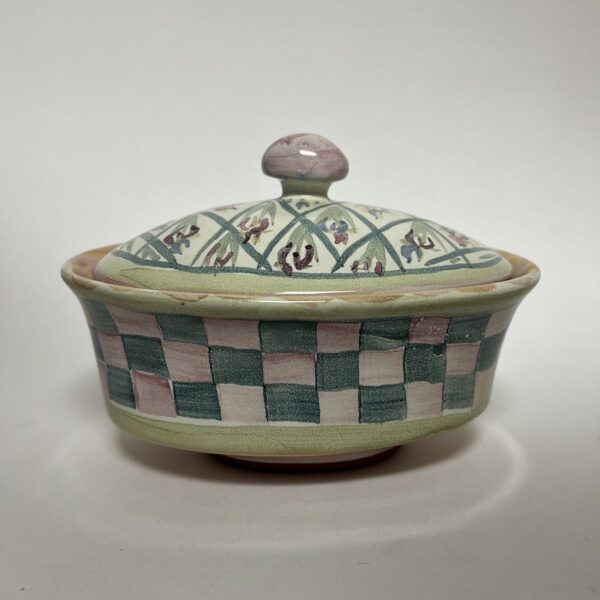 Mackenzie Childs Casserole Tureen Notched Lidded Dish Bowl - Image 4