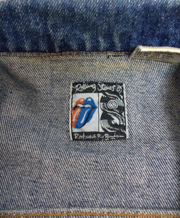Rolling Stones Vintage 1989 Steel Wheels Tour Denim Jacket Adult Large - Image 13