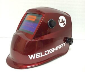 Weldsmart Auto-Darkening Welding Helmet (Red)
