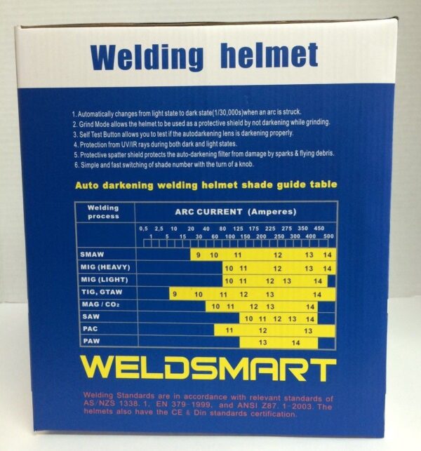 Weldsmart Auto-Darkening Welding Helmet (Red) - Image 5