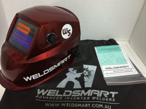 Weldsmart Auto-Darkening Welding Helmet (Red) - Image 7
