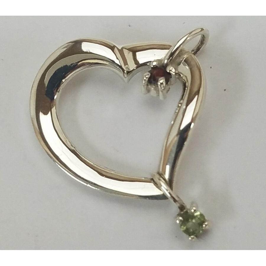 Lenox 925 Sterling Silver Open Heart Gemstone Charm Pendant | Barry's ...