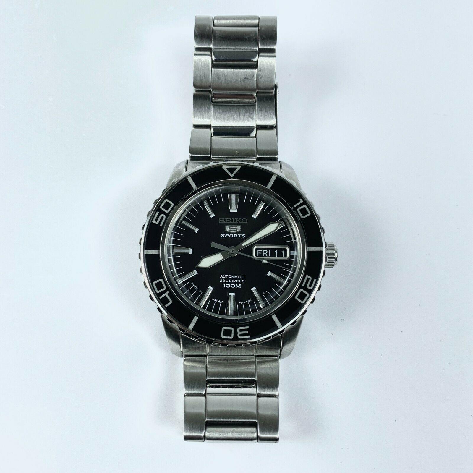 Seiko 5 Sports Stainless Steel SNZH55 7S36-04N0 Divers Automatic Watch |  Barry's Pawn and Jewelry
