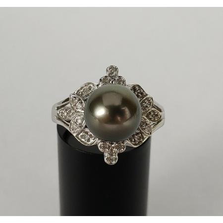 10k-White-Gold-10mm-Tahitian-Pearl-Classy-Classic-Diamond-Ring-174350015007