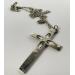 925-Sterling-Silver-Marcasite-Cross-Crucifix-Open-Granulated-Necklace-Pendant-184449063206-5