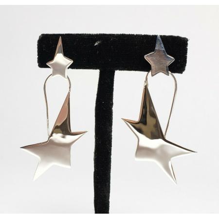 925-Sterling-Silver-Large-Artistic-Modern-Star-Drop-Dangle-Stud-Earrings-2-12-174284153702