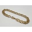 14k-Yellow-Gold-Charm-Link-Double-Curb-Bracelet-7-12-145grams-8mm-174438952717-3