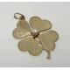 14k-Yellow-Gold-4-Four-Leaf-Clover-Lucky-Charm-4mm-Pearl-Pendant-1-12-184451688357-2