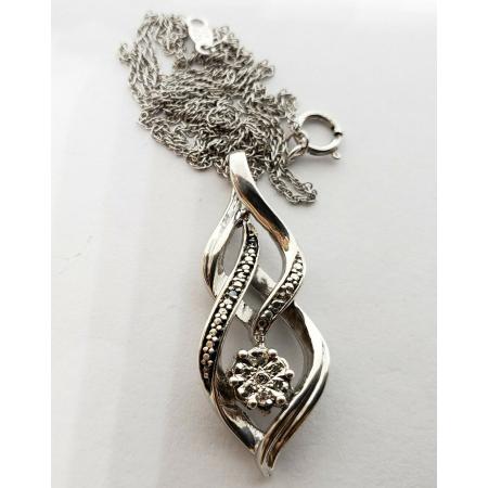 925-Sterling-Silver-Diamond-Flame-Eternity-Pendant-Rope-Necklace-18-174287445445