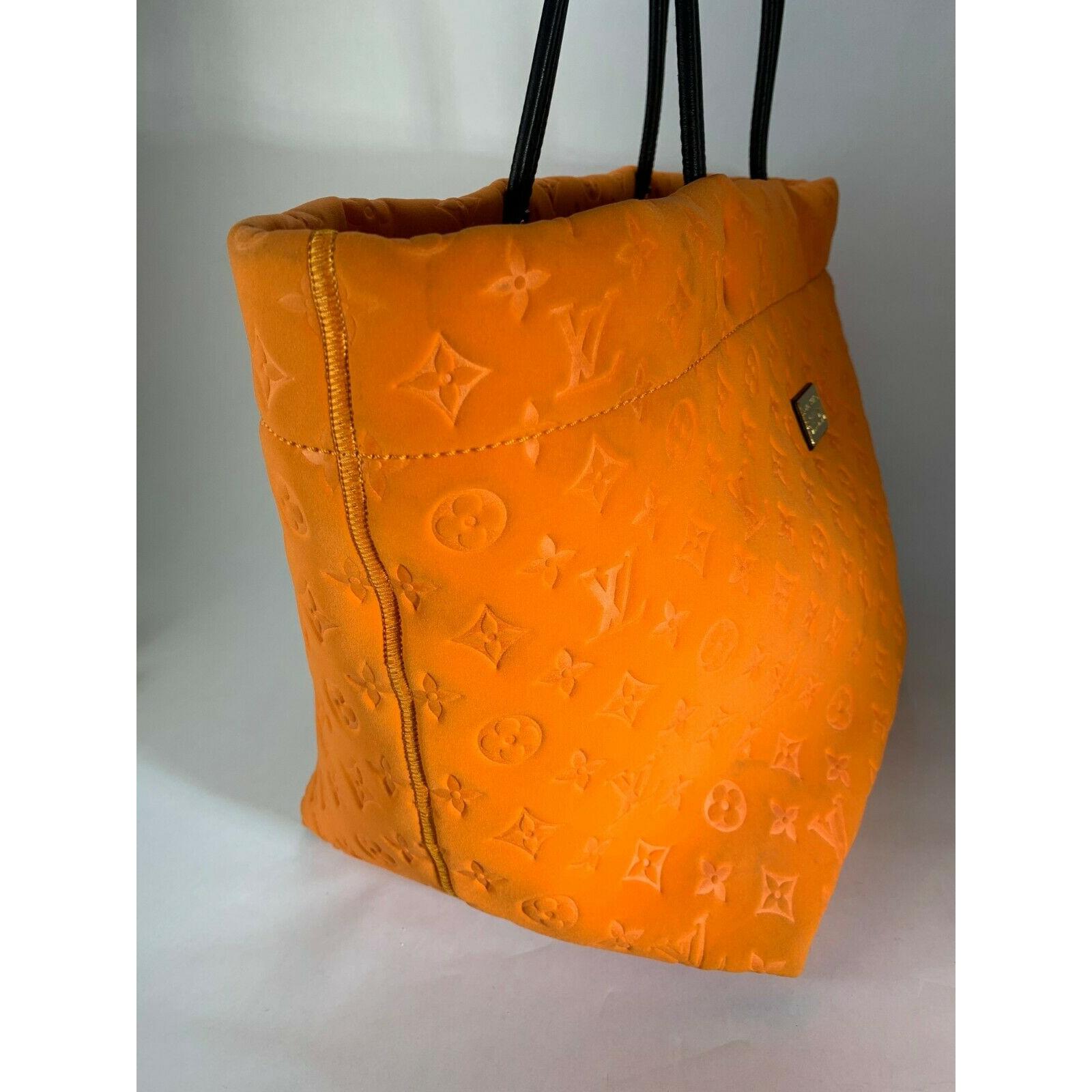 Louis Vuitton Neverfull Scuba Monogram 1lk0103 Orange Neoprene Shoulder Bag, Louis Vuitton
