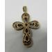 10k-Yellow-Gold-105ctw-Sapphire-Diamond-Cross-Religious-Crucifix-Charm-Pendant-184219144519-4