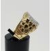 14k-Two-Tone-Yellow-White-Gold-Diamond-Oval-Signet-Nugget-Ring-Mens-Unisex-174259022785-8