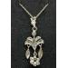 Vintage-14k-White-Gold-Girandole-Marquise-Diamond-Floral-Charm-Pendant-Necklace-173975370768-7