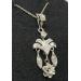Vintage-14k-White-Gold-Girandole-Marquise-Diamond-Floral-Charm-Pendant-Necklace-173975370768-4