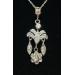 Vintage-14k-White-Gold-Girandole-Marquise-Diamond-Floral-Charm-Pendant-Necklace-173975370768-5