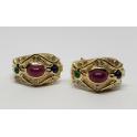 14k-Yellow-Gold-Natural-Ruby-Blue-Sapphire-Emerald-Diamond-Leverback-Earrings-174450093997-2
