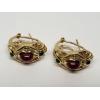 14k-Yellow-Gold-Natural-Ruby-Blue-Sapphire-Emerald-Diamond-Leverback-Earrings-174450093997-3