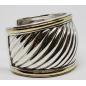 David-Yurman-925-Silver-18k-Gold-Thoroughbred-Cable-Wide-Bangle-Cuff-Bracelet-183787893971-3