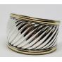 David-Yurman-925-Silver-18k-Gold-Thoroughbred-Cable-Wide-Bangle-Cuff-Bracelet-183787893971-4