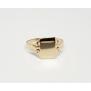 10k-Yellow-Gold-Very-Small-Childrens-Childs-Kids-Signet-Band-Ring-Size-175-174409907304-3