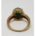 925-Sterling-Silver-Gold-Tone-Emerald-Diamond-Granulated-Ring-India-725-184306685555-5